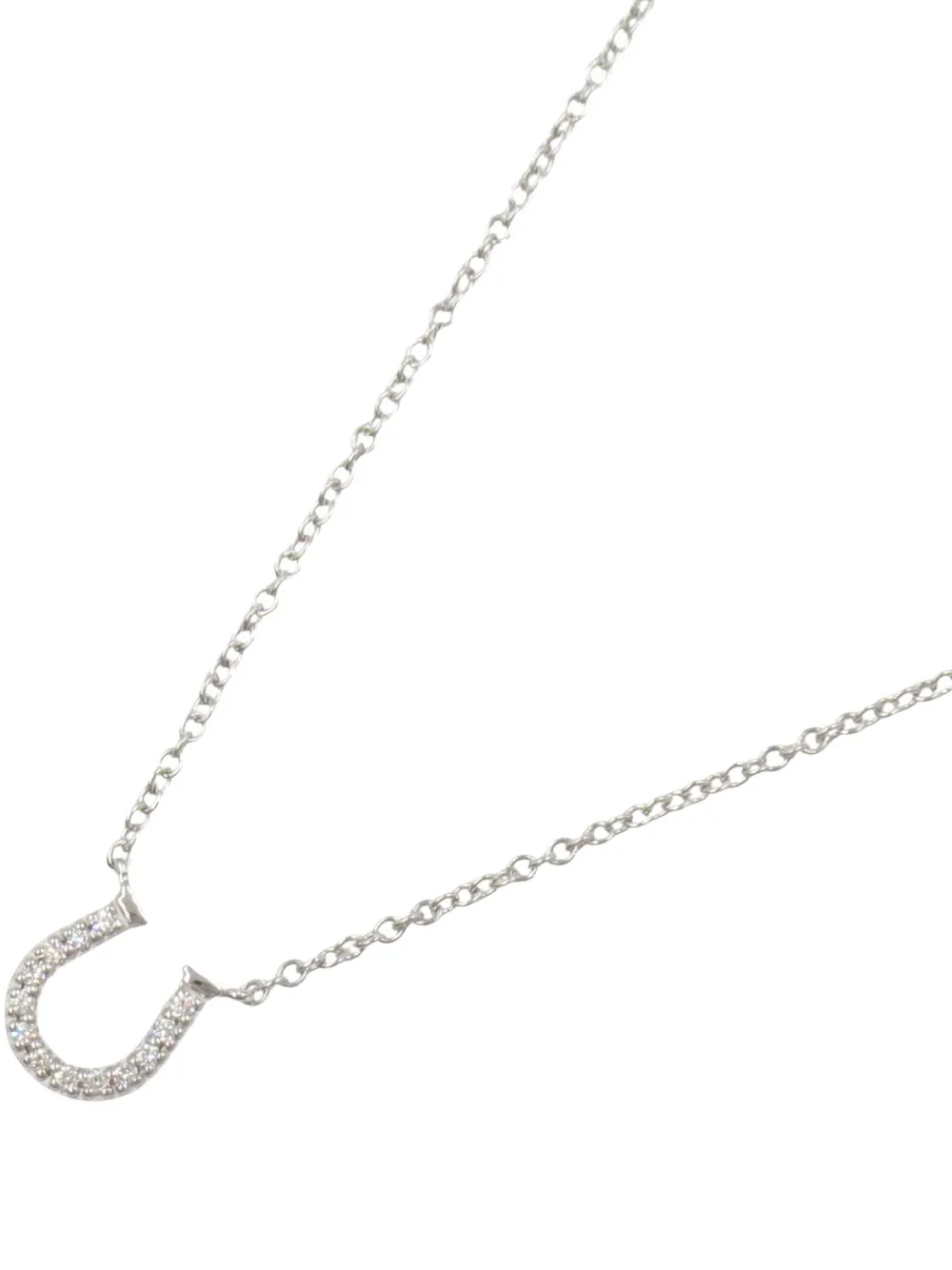 Tiffany & Co. Pre-Owned 2010 Horseshoe diamond necklace | Silver | Image 1