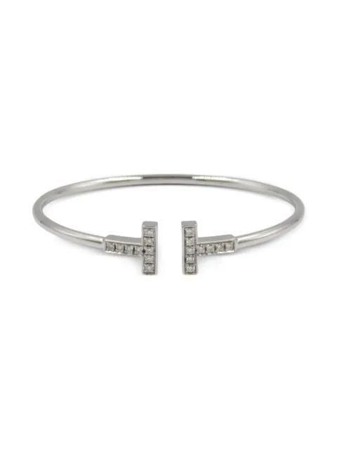 Tiffany & Co. Pre-Owned 2010s 18K white gold T-Wire diamond bracelet