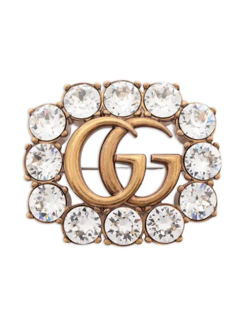 Gucci Pre-Owned 2010s Double G brooch