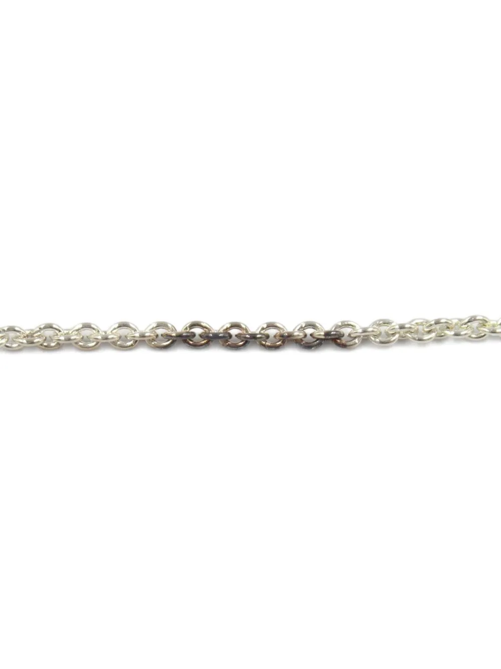 Pre-owned Hermes 10s Ever Chaîne D'ancre Long Necklaces In Silver