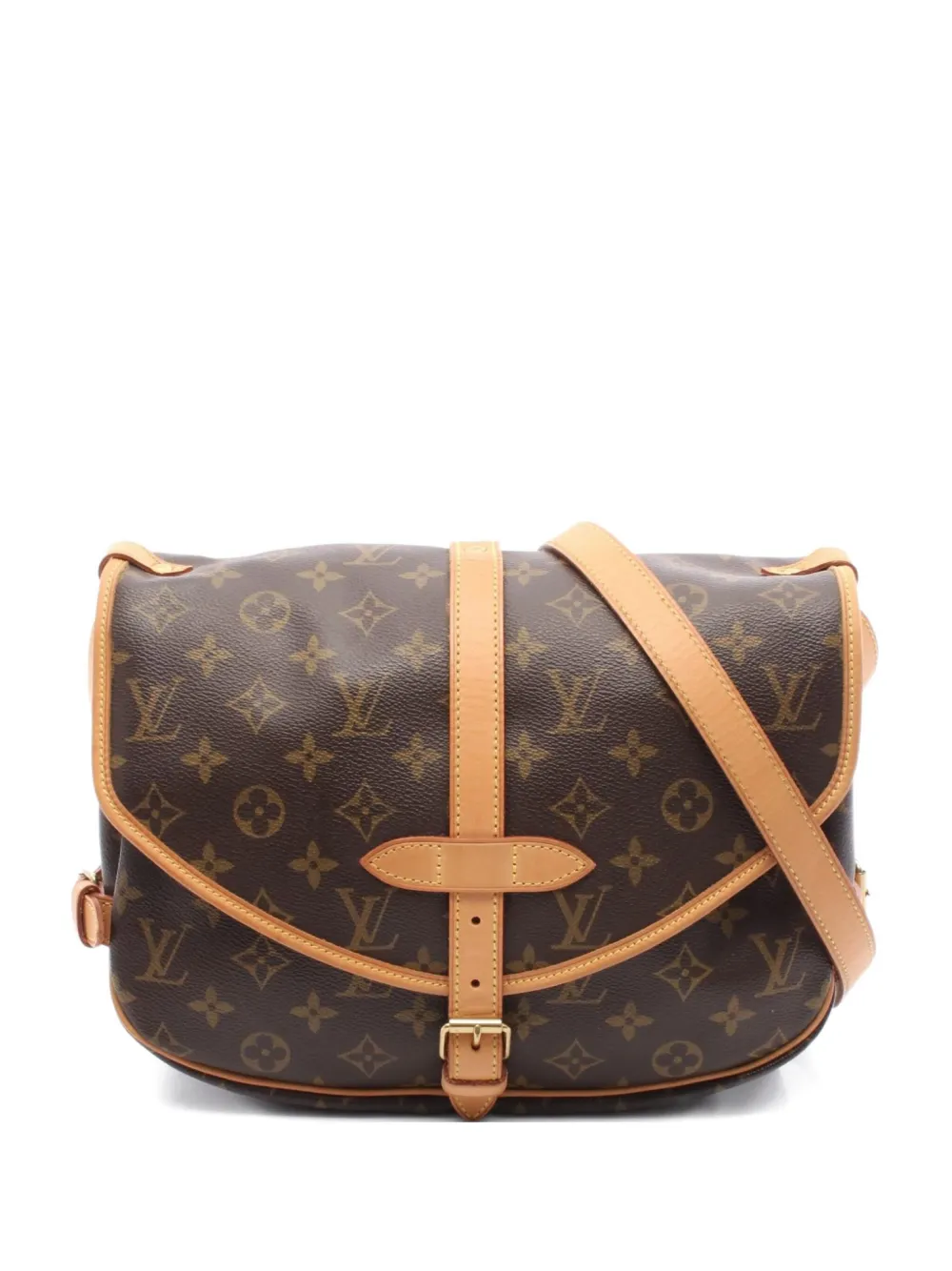 Louis Vuitton Pre-Owned 2004 ソミュール 30 モノグラム ショルダーバッグ - ブラウン Louis Vuitton Pre-Owned 2004 ソミュール 30 モノグラム ショルダーバッグ - ブラウン