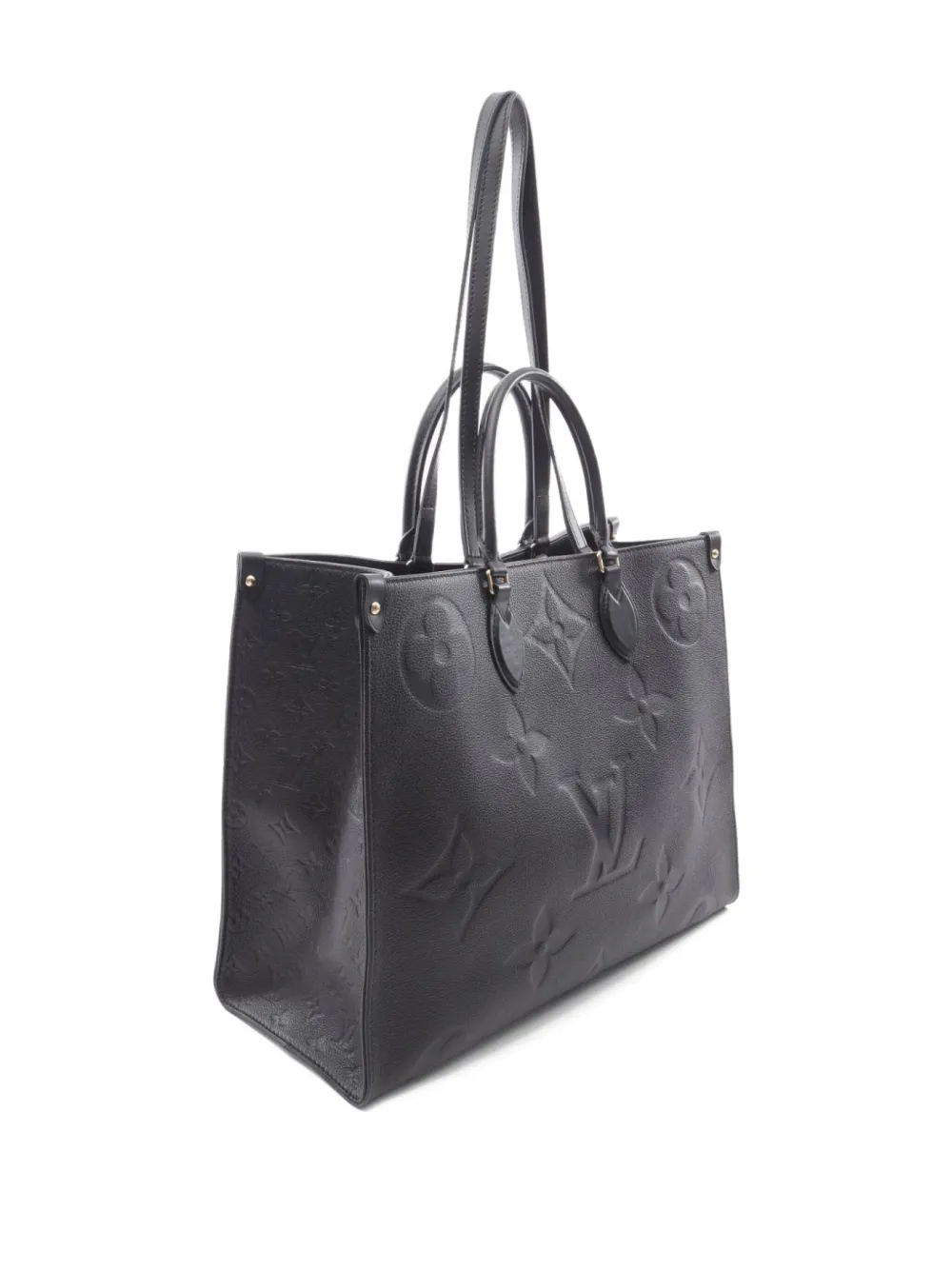 Pre-owned Louis Vuitton 2021 On-the-go Gm Tote Bag In Black
