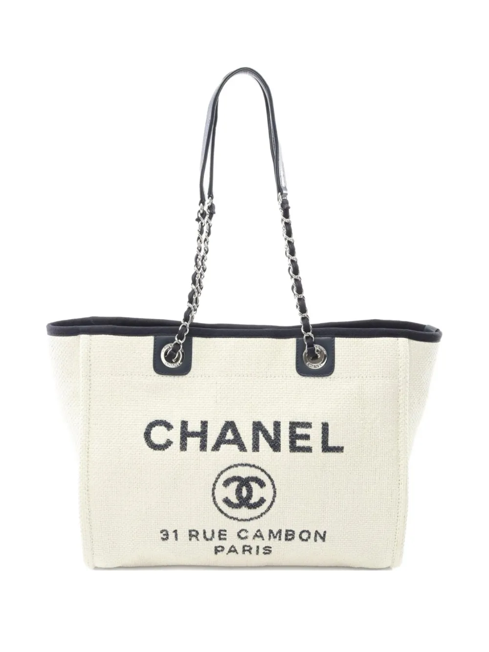 CHANEL シャネル　ストロー　カチューシャ　ホワイト CHANEL - CHANEL シャネル ストロー カチューシャ ホワイトの