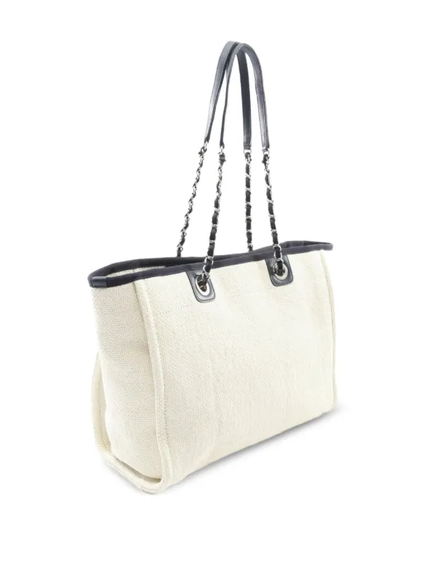 CHANEL Pre-Owned 2018 Deauville Tote Bag Neutrals