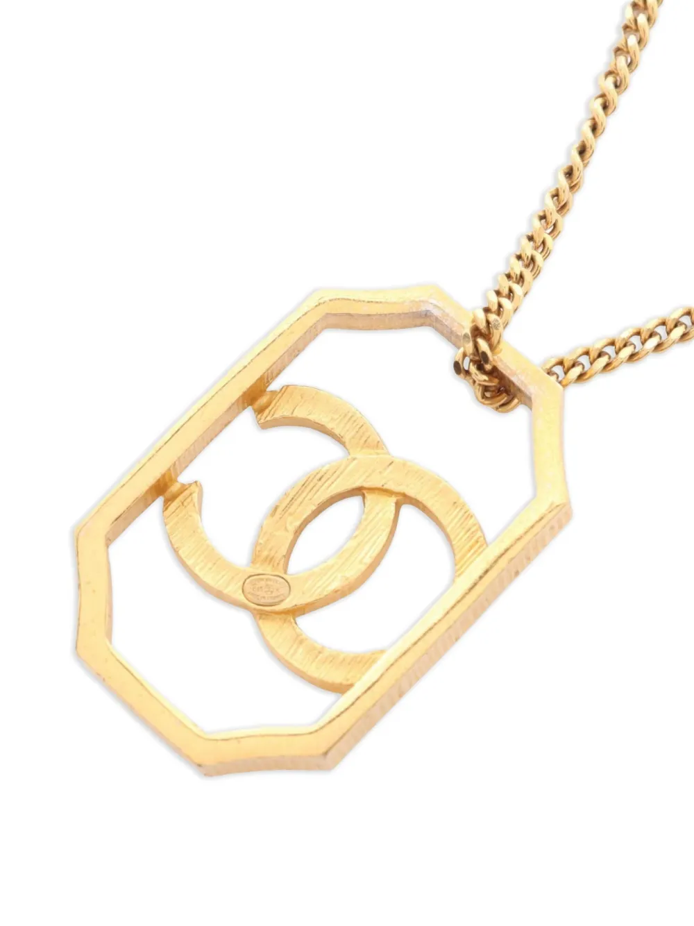 CHANEL Pre-Owned 1986~1988 coco mark necklace | Image 2