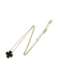 Van Cleef & Arpels 2010 18kt yellow gold Alhambra onyx necklace