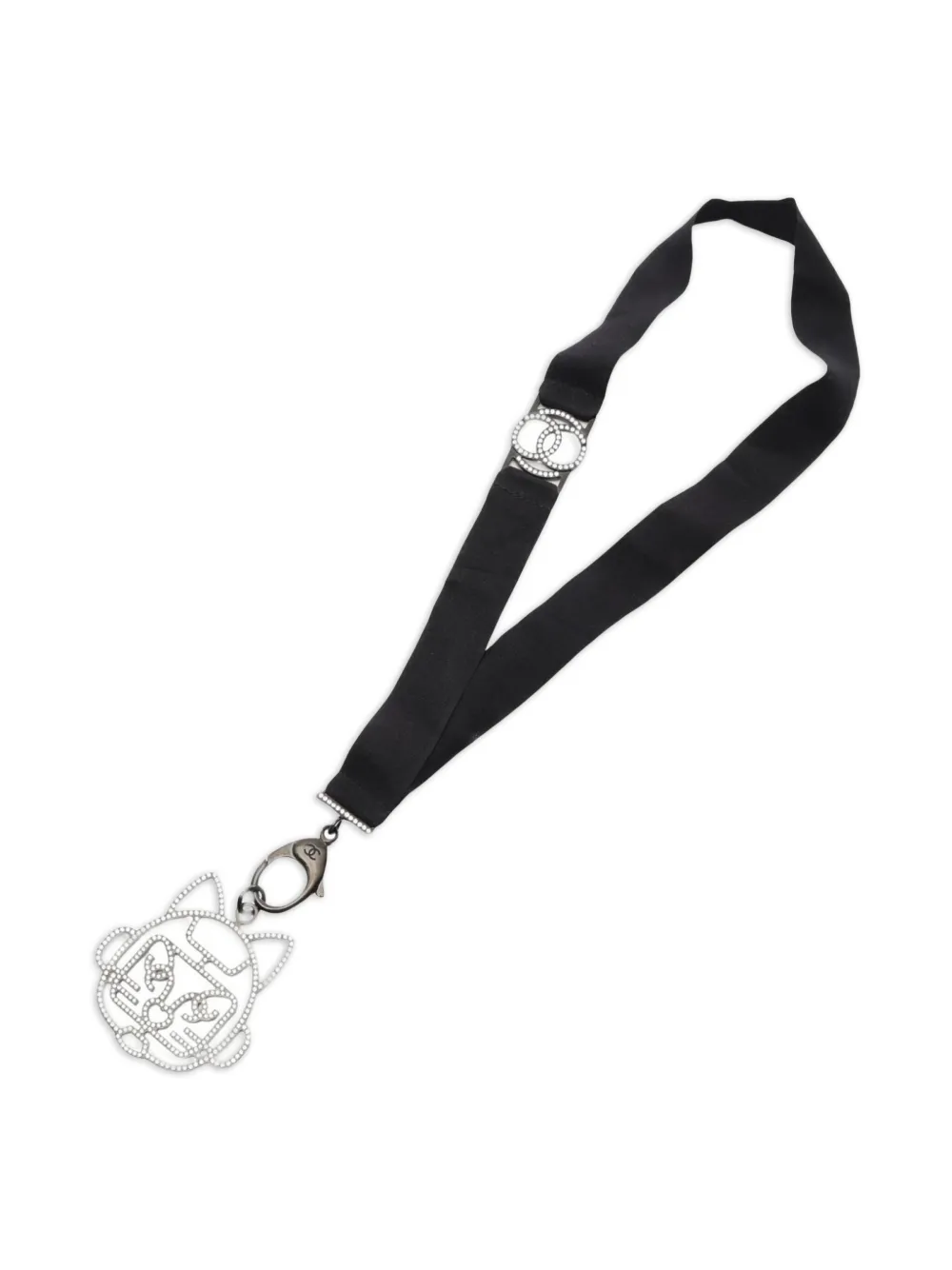 CHANEL Pre-Owned 1986-1988 cat-robot necklace | Image 2