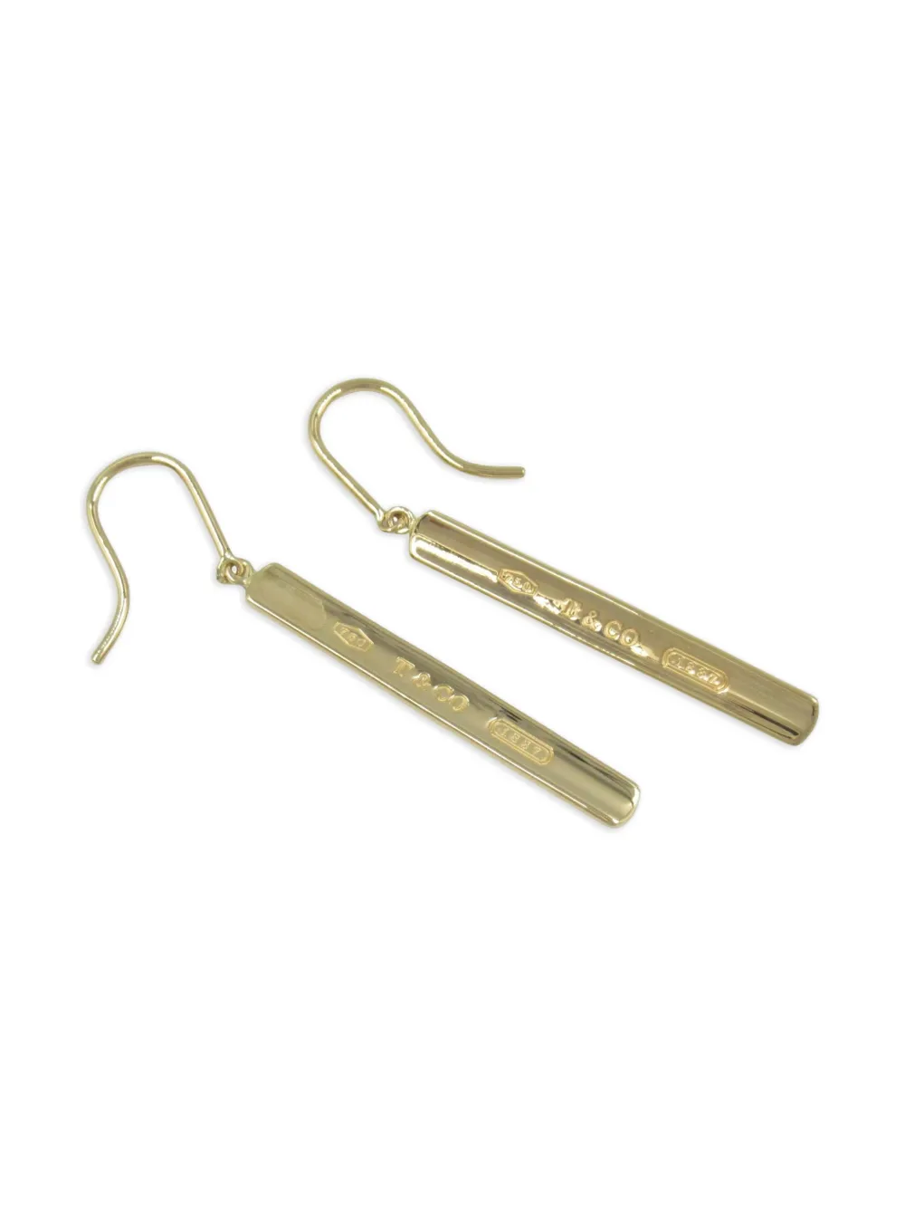 Tiffany & Co. Pre-Owned 2010s 18K yellow gold Blade earrings | Image 2