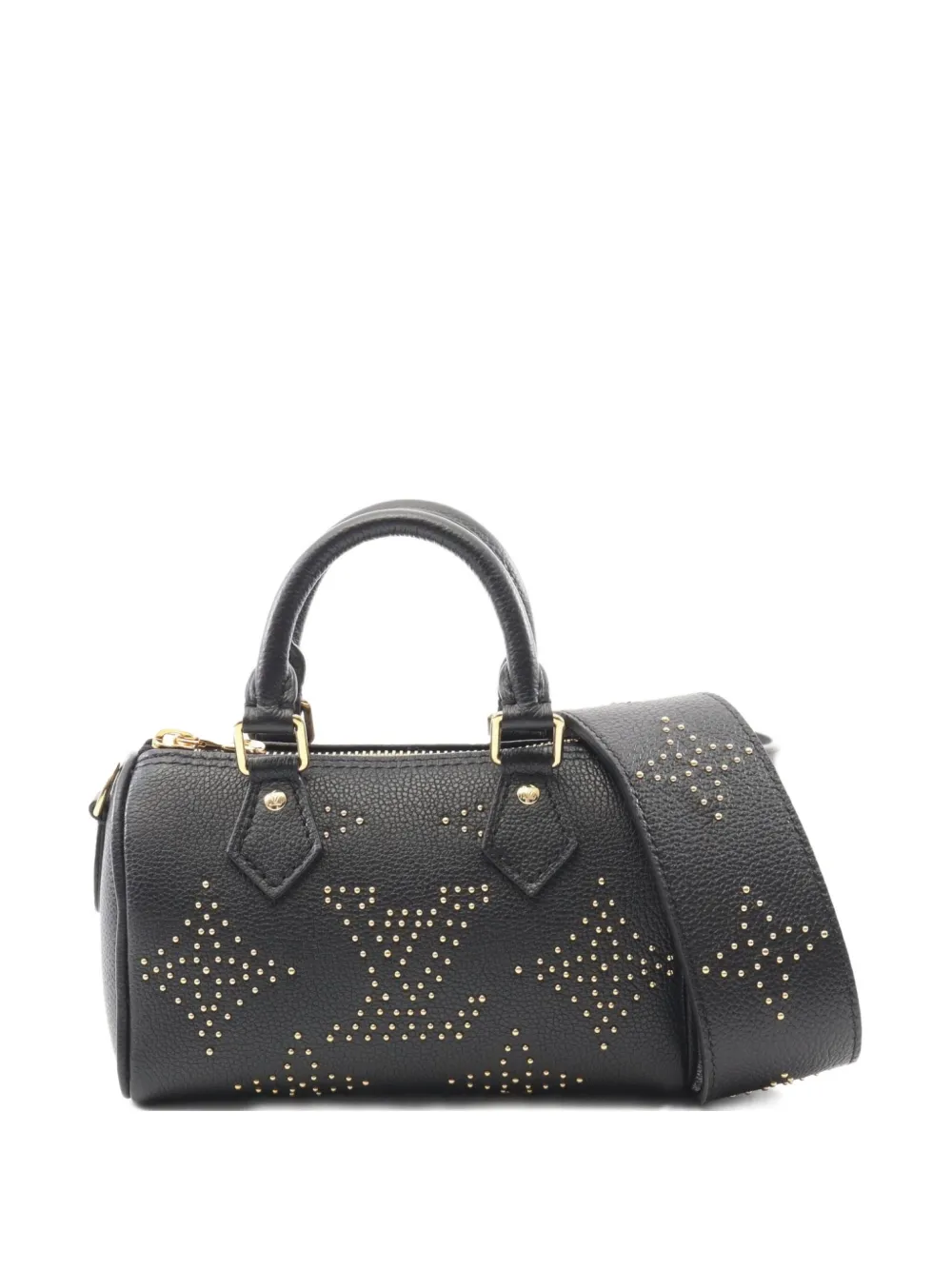 Louis Vuitton Pre-Owned 2021 ナノ スピーディ ハンドバッグ ミニ - ブラック Louis Vuitton Pre-Owned 2021 ナノ スピーディ ハンドバッグ ミニ - ブラック