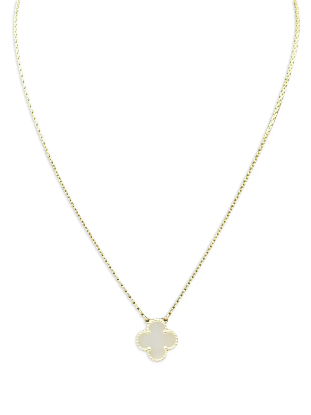 Van Cleef & Arpels 2010s 18K yellow gold Alhambra mother of pearl necklace | Gold | Image 1