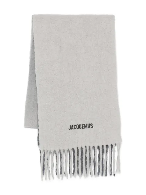 Jacquemus Moisson embroidered fringe scarf