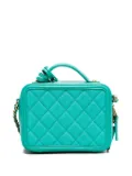 CHANEL Pre-Owned 2017-2018 mini Filigree shoulder bag - Green