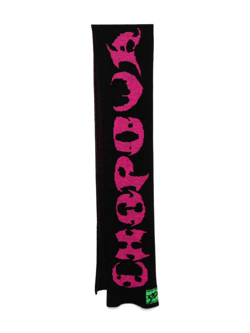 Chopova Lowena Cyber scarf - ブラック Chopova Lowena Cyber scarf - ブラック
