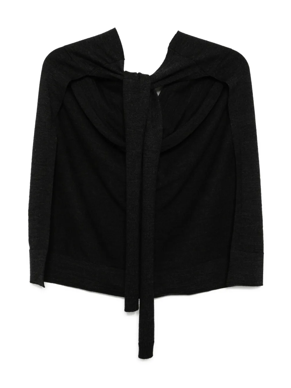 LEMAIRE Trompe L'oeil scarf - グレー LEMAIRE Trompe L'oeil scarf - グレー