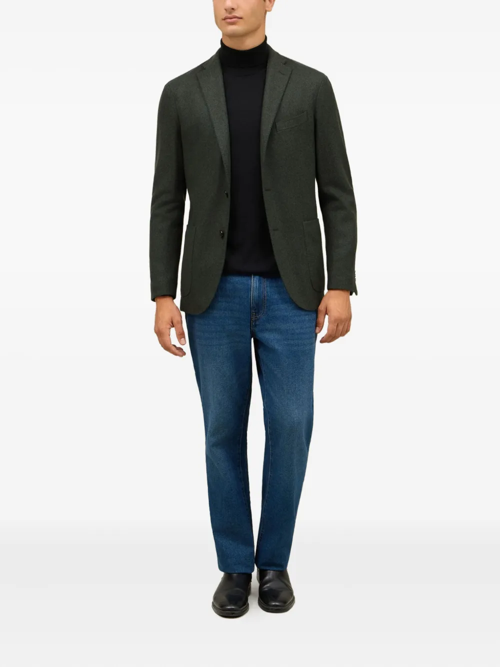 Boglioli Blazer met opgestikte zak en knopen Groen