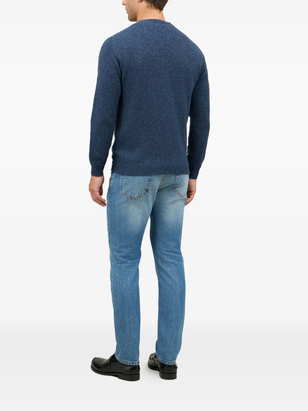 Boglioli Wool And Cashmere-blend Sweater In Blue
