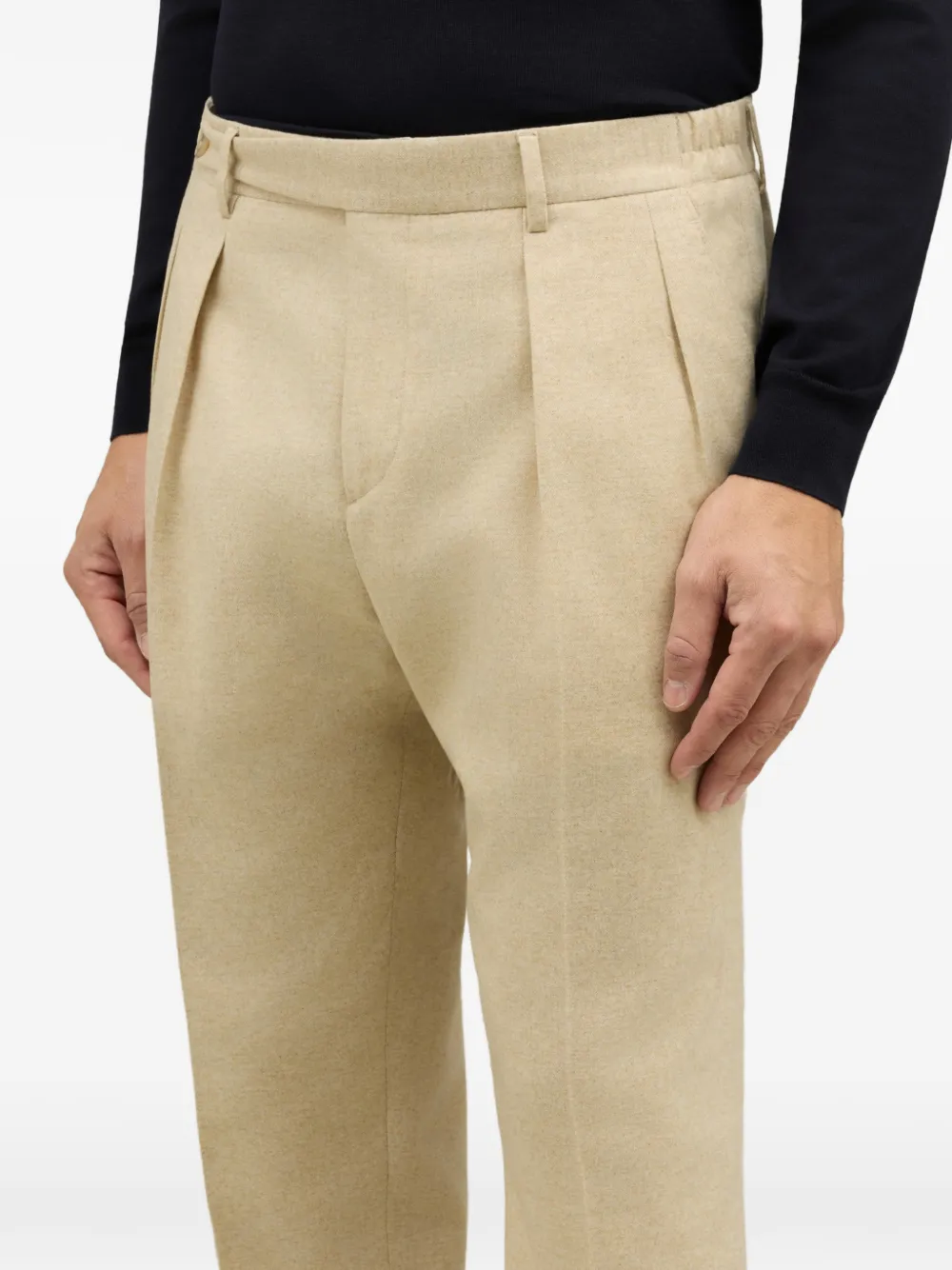 Boglioli pleated trousers Beige