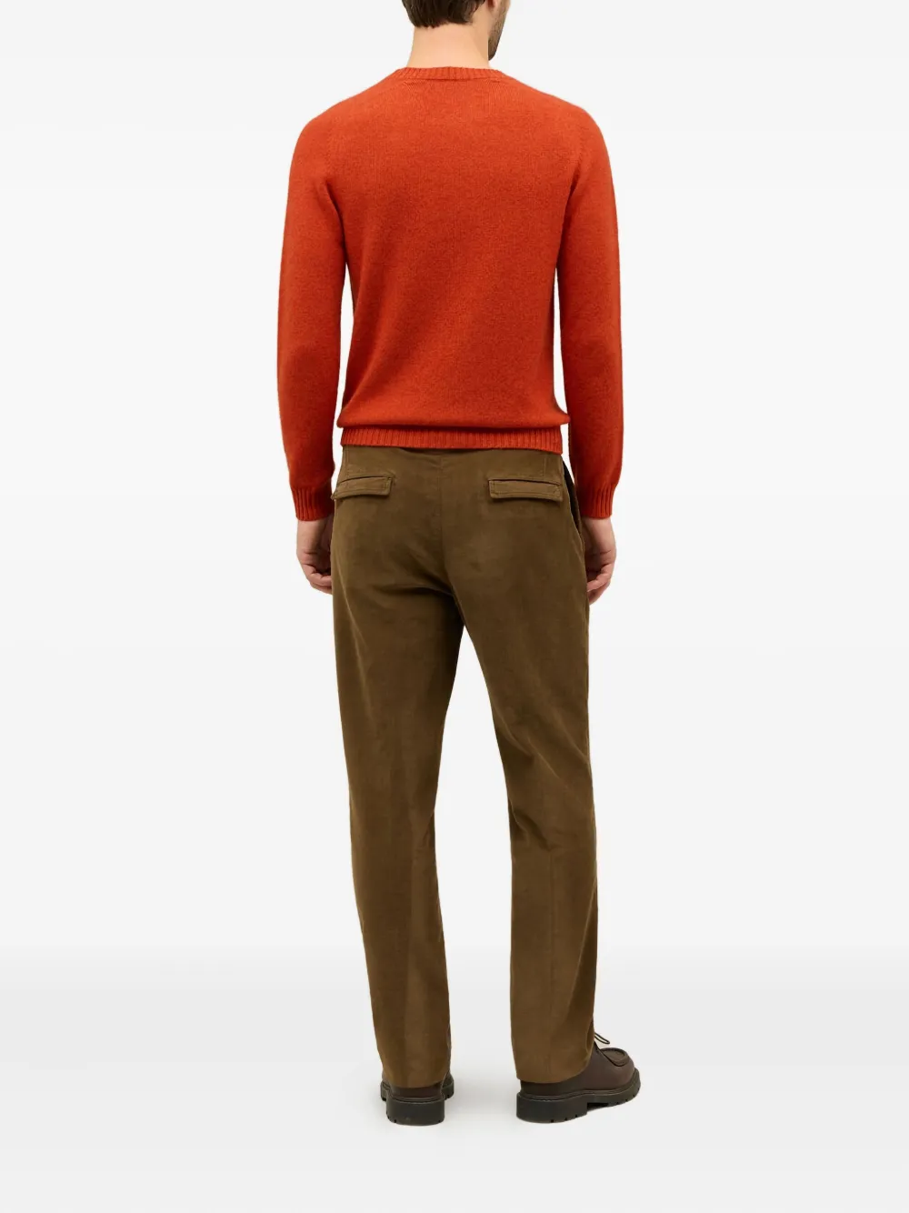 Boglioli Broek met ribfluwelen textuur Bruin