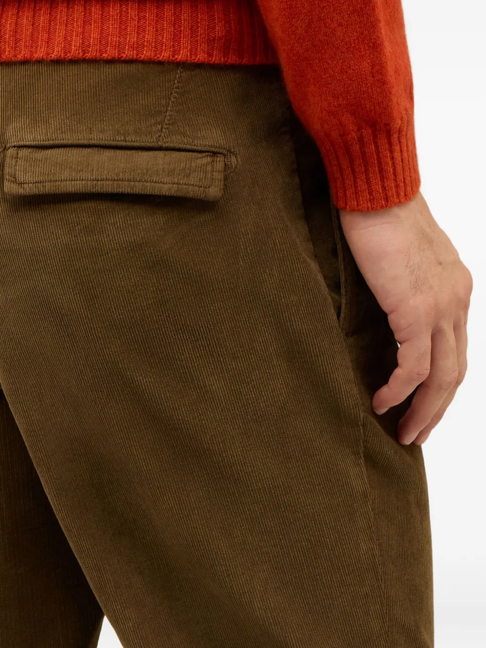 Boglioli Broek met ribfluwelen textuur Bruin