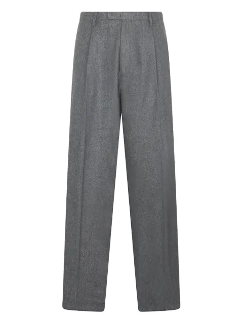 Boglioli pleated wool trousers