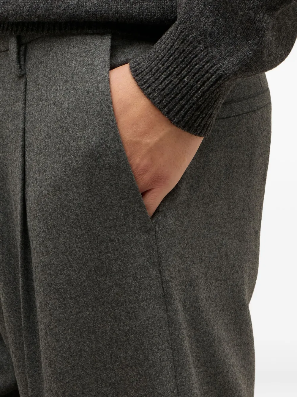 Boglioli Plooibroek Grijs