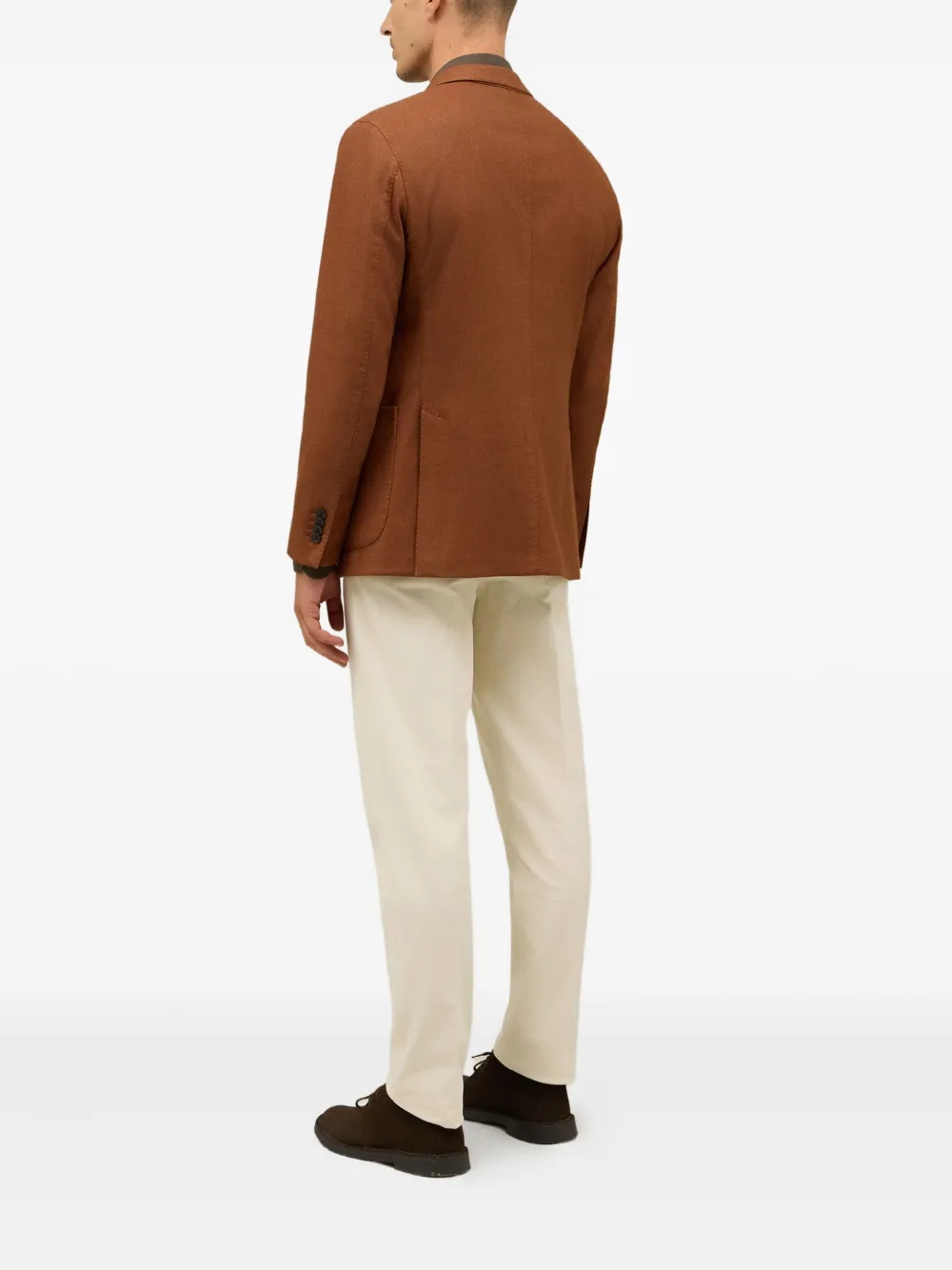 Boglioli Blazer met opgestikte zak Bruin