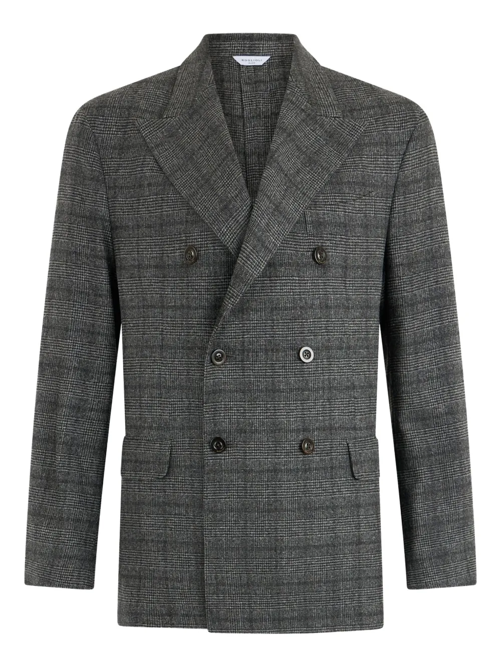 Boglioli double-breasted check-pattern blazer | Grey | Image 1