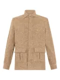 Boglioli button-up shirt jacket - Neutrals