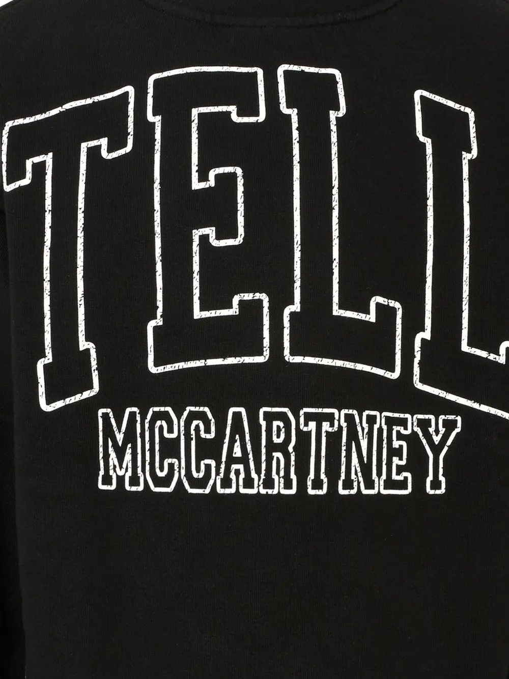Stella McCartney Kids logo-stamp sweatshirt Zwart