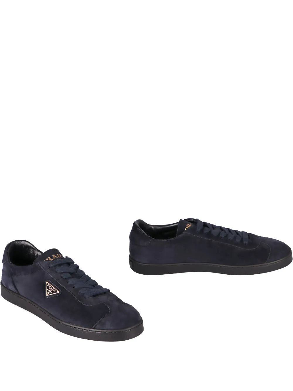 Prada Suède sneakers Zwart