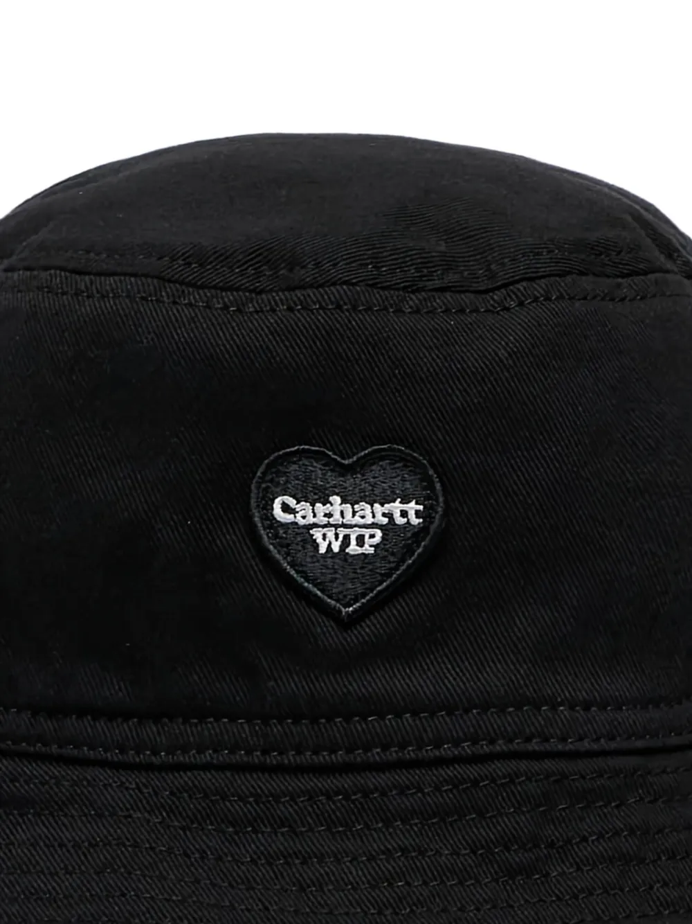 Carhartt WIP heart-logo bucket hat Zwart