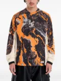 PUMA Lafrancé marble-print mesh jersey - Orange