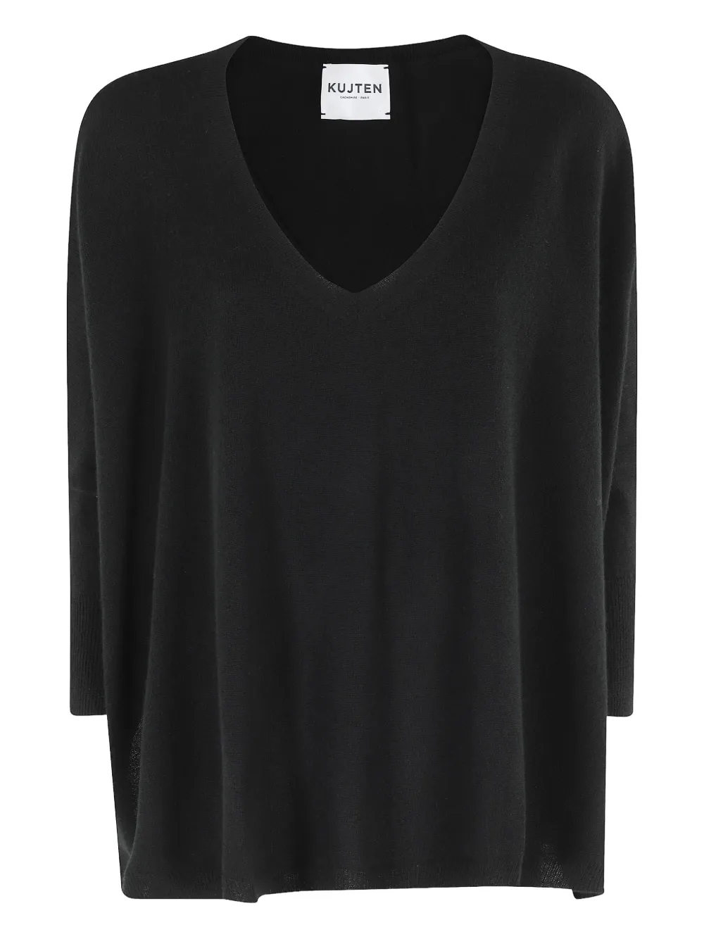 Kujten V-neck Cashmere Sweater In Black