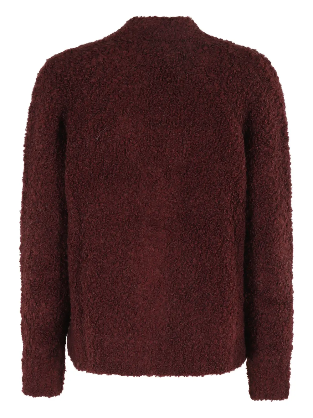Woolrich textured V-neck cardigan Rood