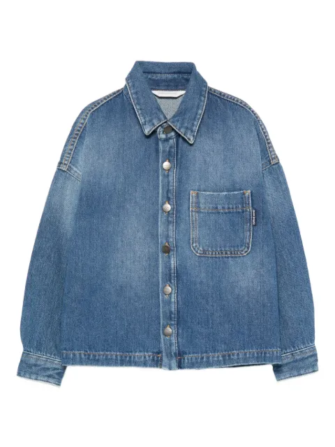 Palm Angels Kids button-fastening denim shirt