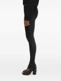 Fiorucci velvet split-hem leggings - Black