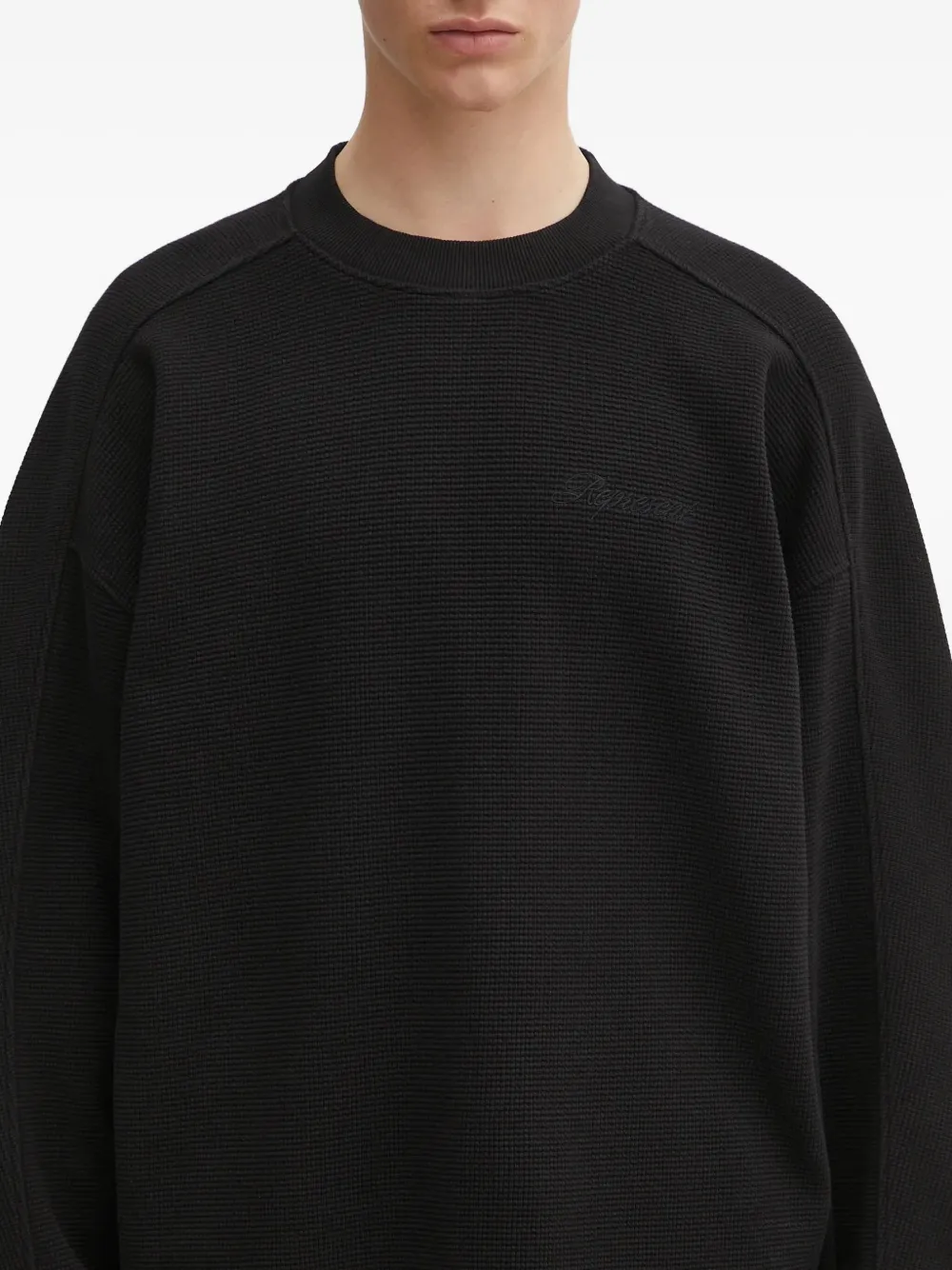 Represent Getextureerd T-shirt Zwart