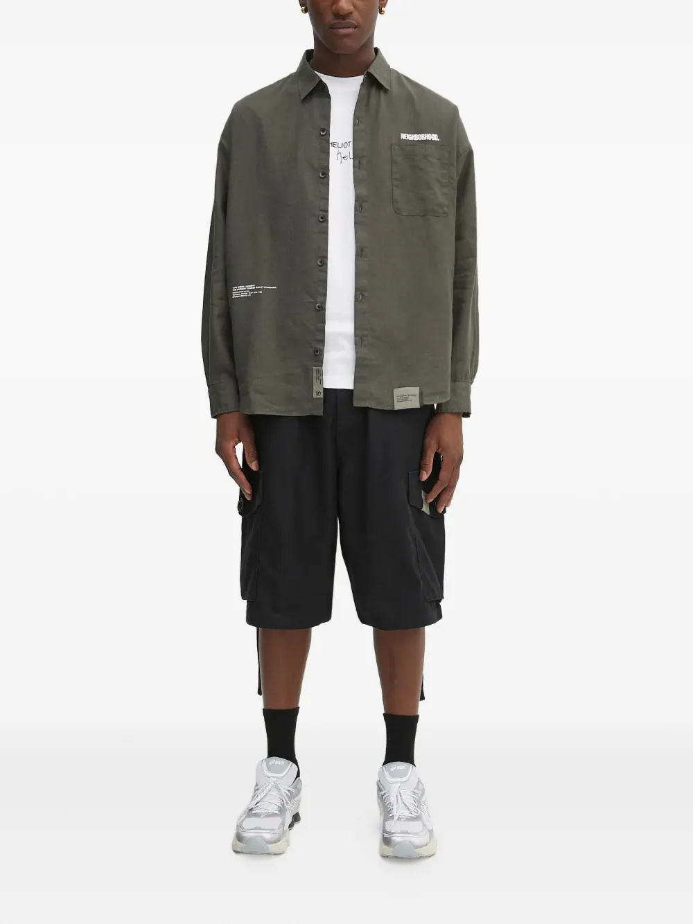 Fiorucci patch-pocket shirt - Grijs
