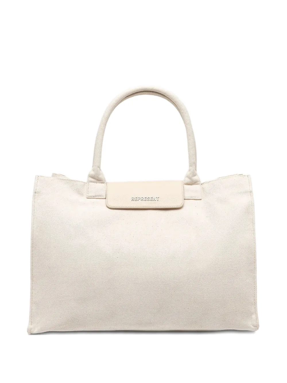 Represent Heuptas met logoplakkaat Beige