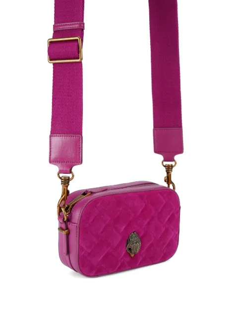 Kurt Geiger London bolsa cámara Kensington capitonada con aplique de pájaro