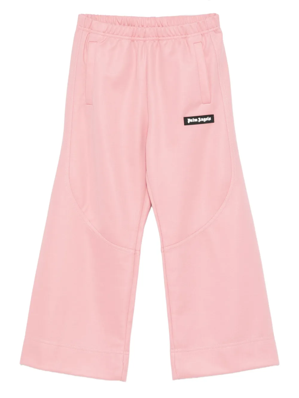 Palm Angels Kids logo-patch track pants Roze