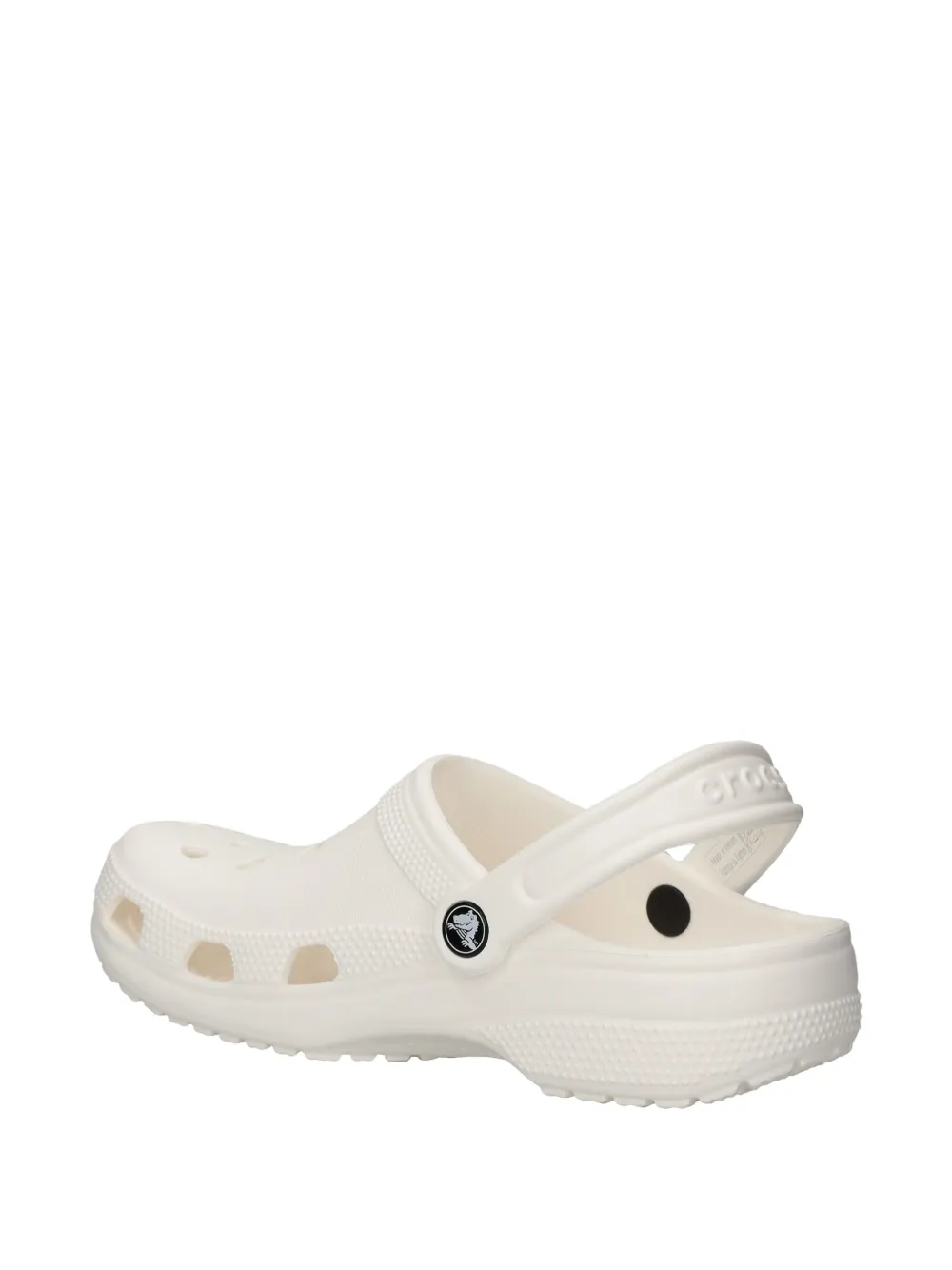Crocs perforated heel-strap clog White
