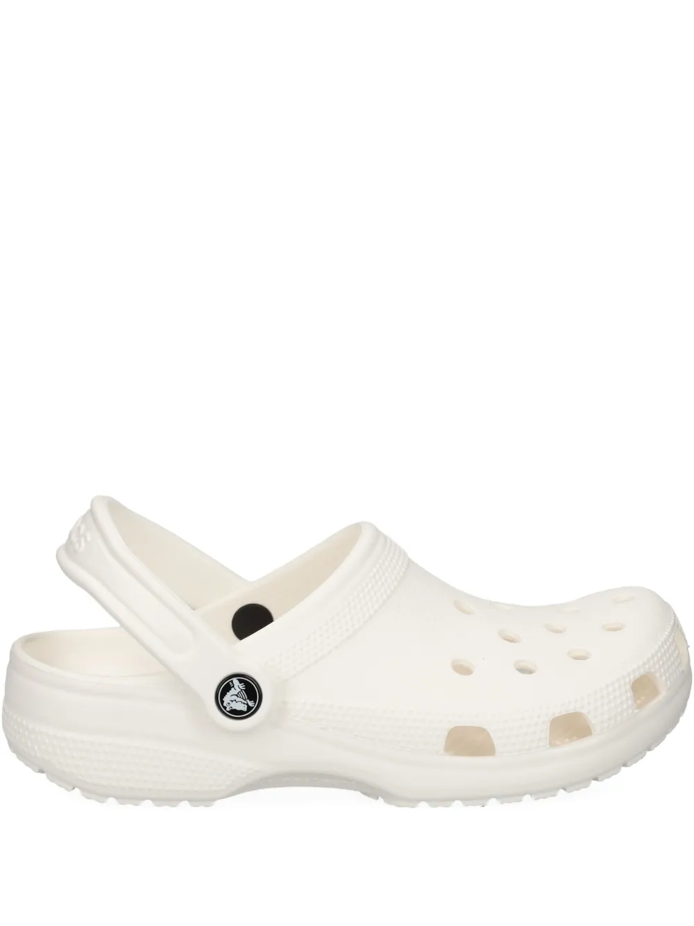Crocs perforated heel-strap clog White