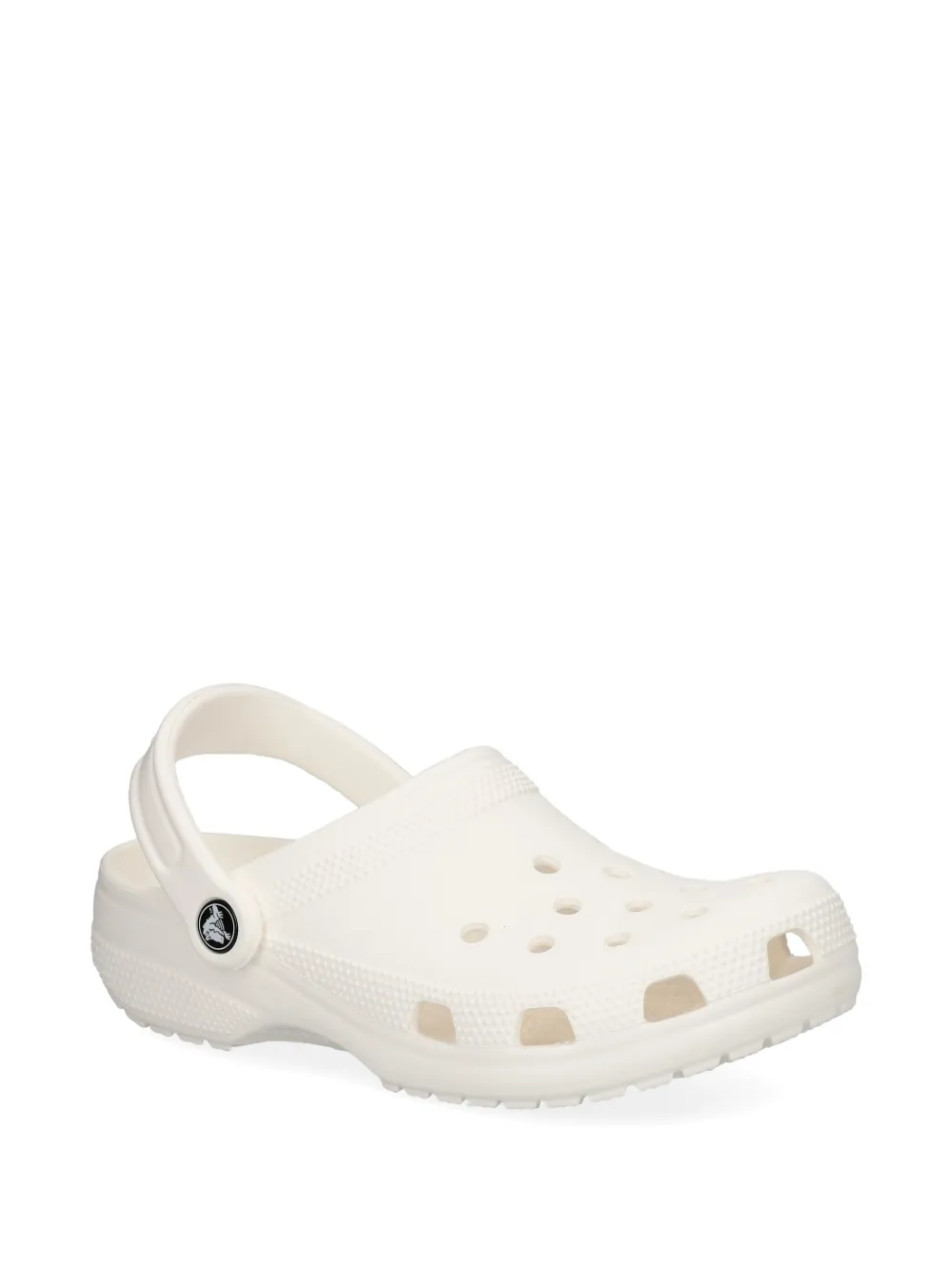 Crocs perforated heel-strap clog White