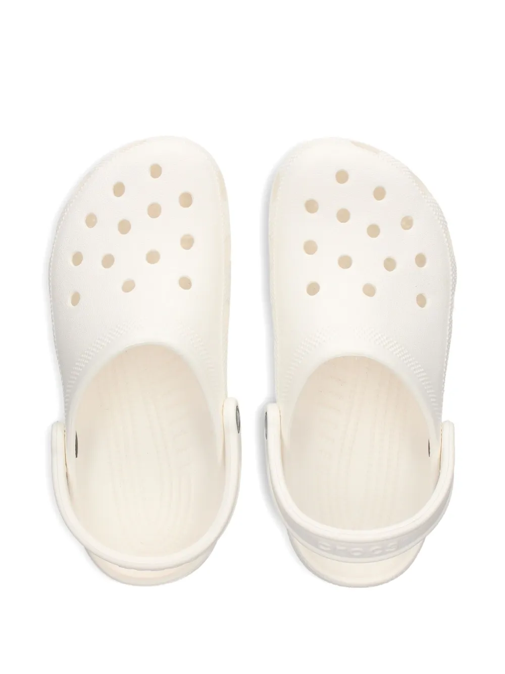 Crocs perforated heel-strap clog White