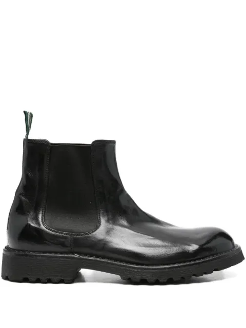 Green George elasticated-panelled leather boots