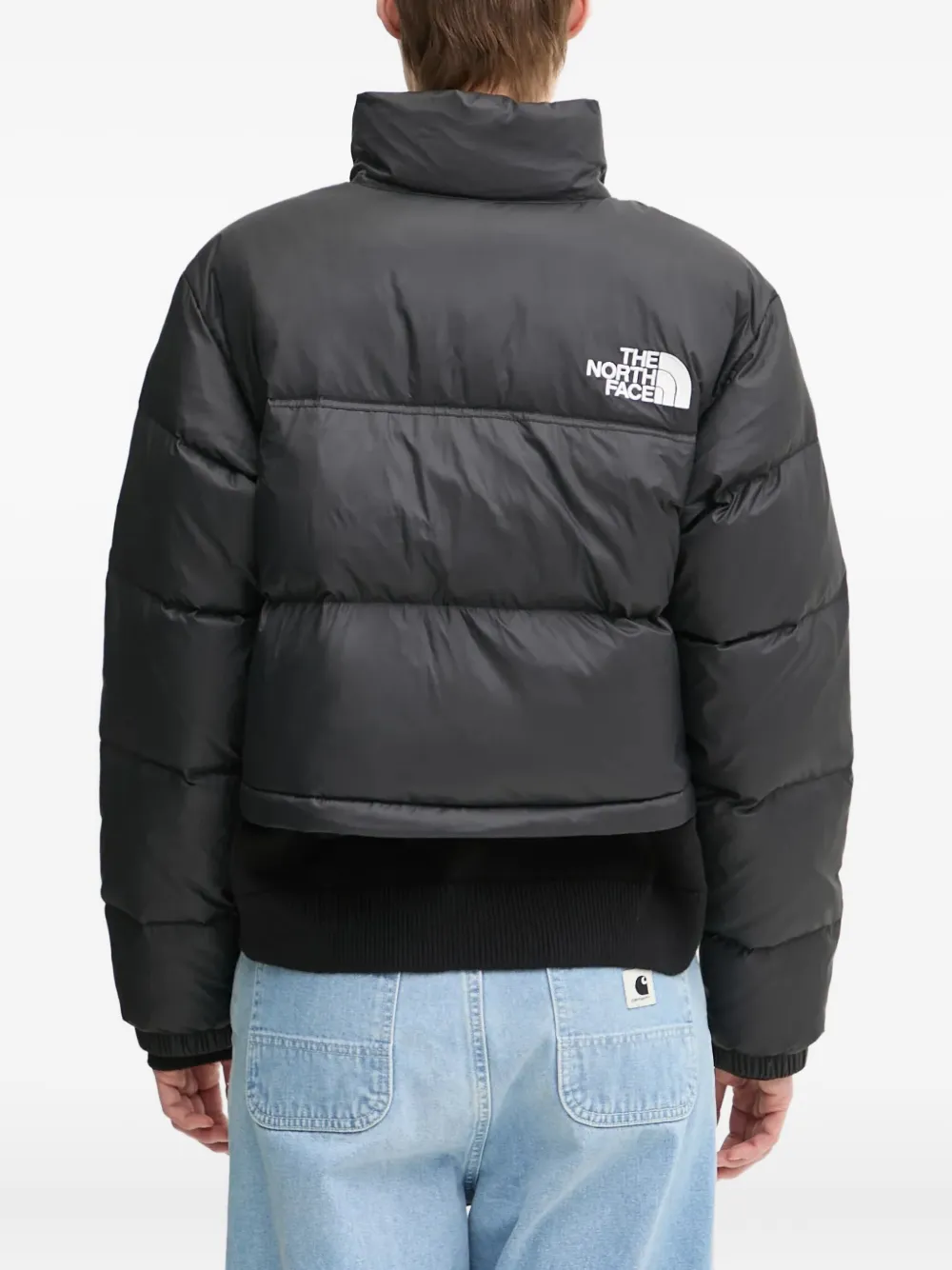 The North Face Cropped donsjack Zwart