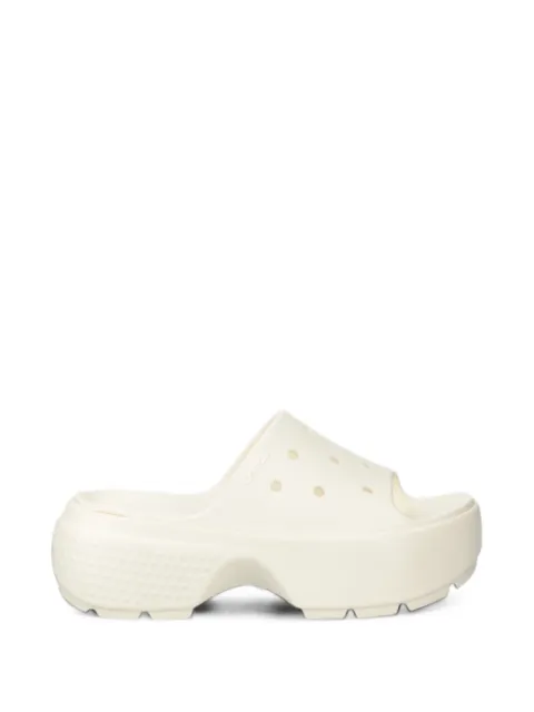 Crocs Stomp perforated platform slides