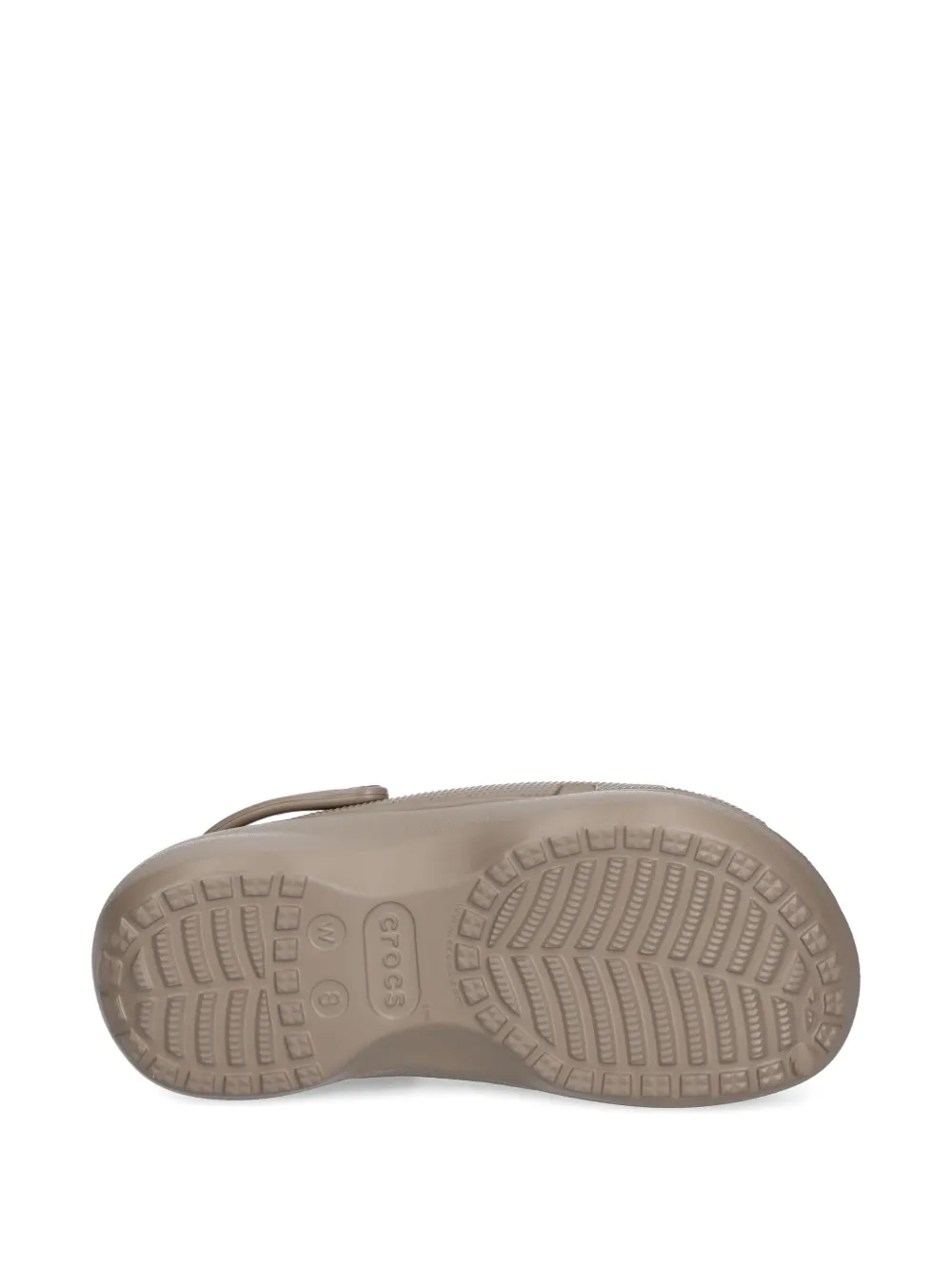 Crocs Slippers met plateauzool en detail Beige