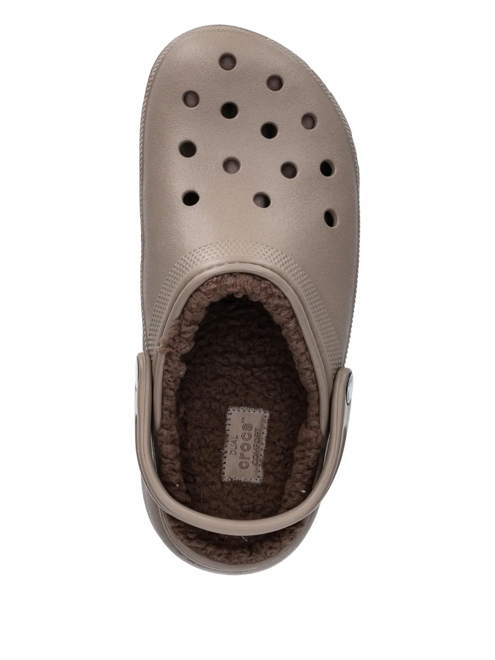Crocs Slippers met plateauzool en detail Beige